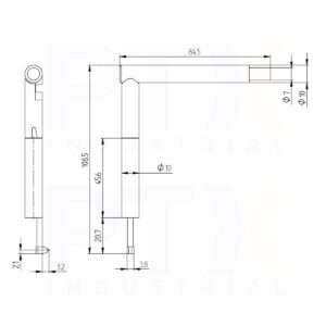 TS140 Right-Angled Pickup