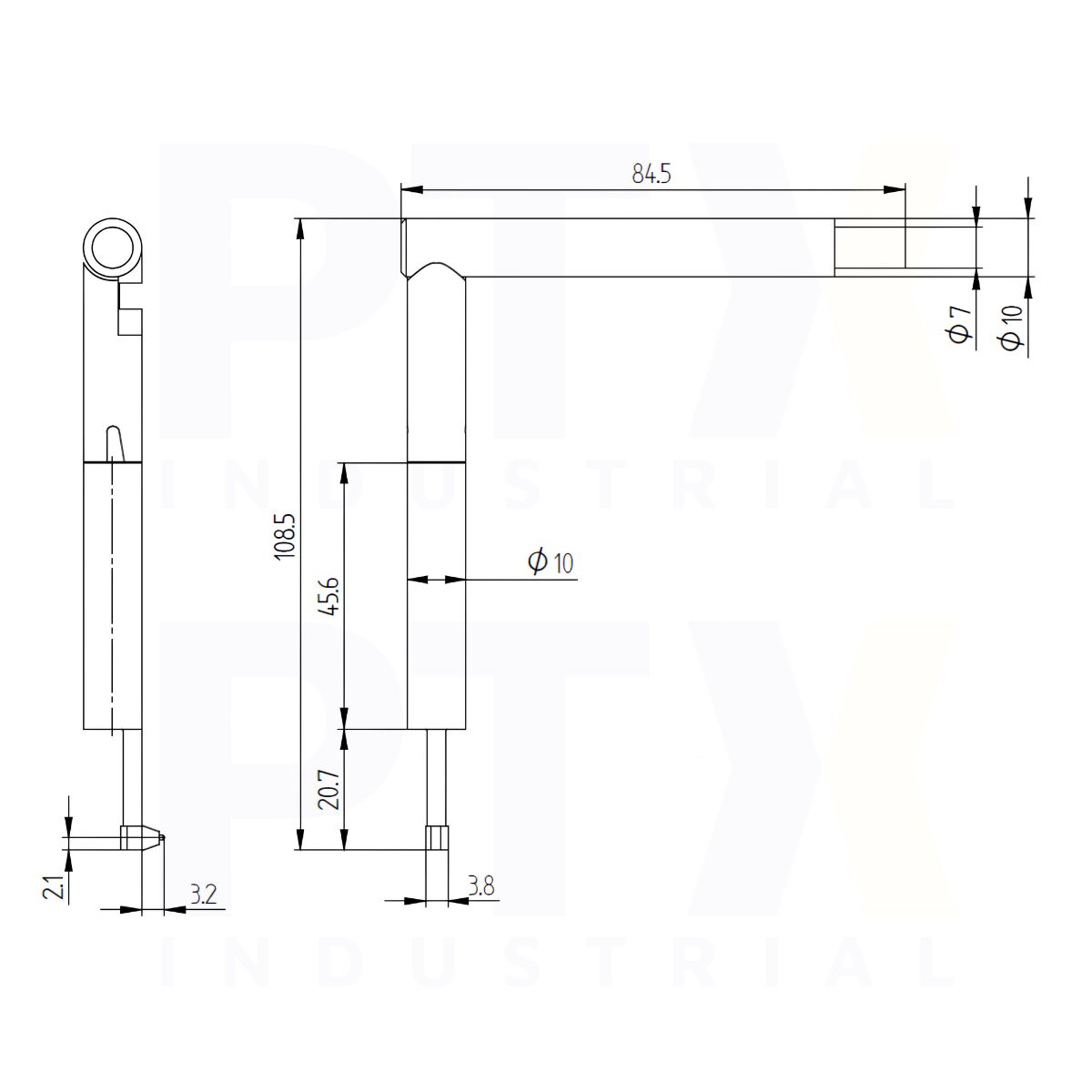 TS140 Right-Angled Pickup